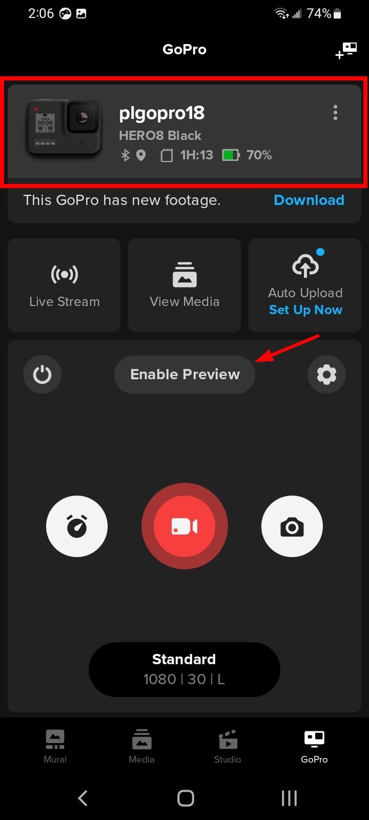 My GoPro won't connect to the Pulse Labs App